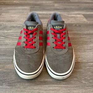 Adidas Busenitz Pro Grey‎ Red Suede Skateboarding Sneakers Men's Shoes Size 13
